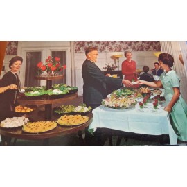 Curteichcolour Battle Creek Health Center, MI Colonial Dining Room, Ad Post Card