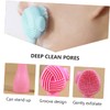 Healeved 12pcs Face Cleansing Brush Portable Exfoliator for Gentle Facial