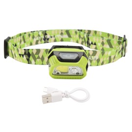 LED Induction Headlamp Waterproof Headband Flashlight for Outdoor Camping Night Fishing Built in Battery