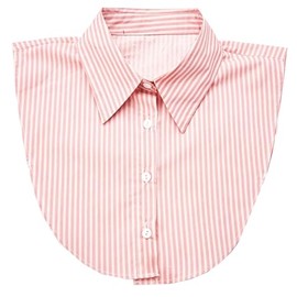 NIDMIDO Striped Detachable Fake Collar Half Shirt Blouse Dickey Collar Faux False Collar Elegant for Women Girls