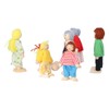 Wooden Dollhouse People for Kids Movable Cultivate Imagination Doll House