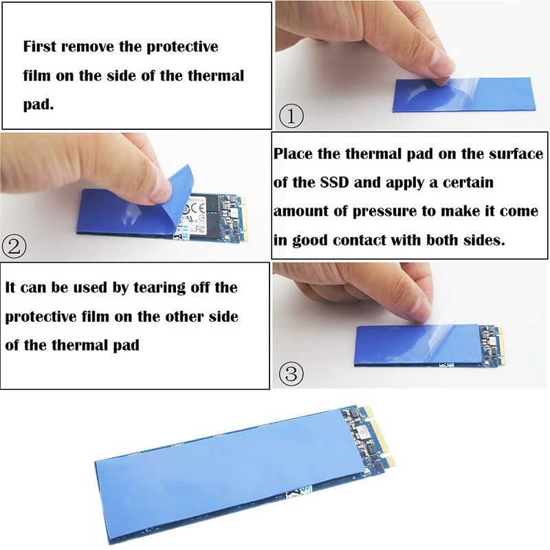 Heat Dissipation Bag, CTRICALVER Heat Transfer Pad 120*20*1mm, Soft, Flame
