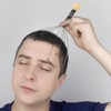 36 Pcs Scalp Massager Head Scratcher Wooden Handle,Black