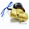 AOMAG Válvula solenoide eléctrica de 3/8 pulgadas 12 V CC,