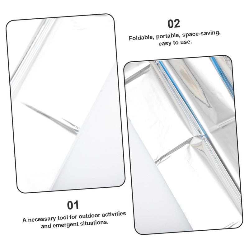 Mipcase Waterproof Foil Blanket 210x130cm Thermal Reflective Emergency Survival Aid