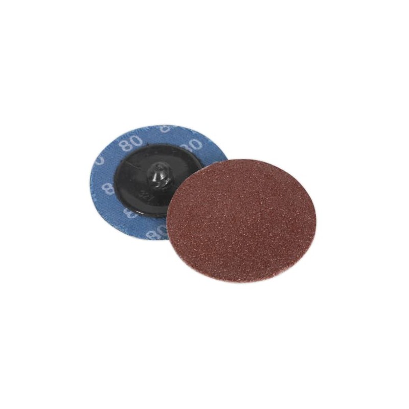 Sealey PTCQC5080 Quick Change Sanding Disc Ø50mm 80Grit Pack of