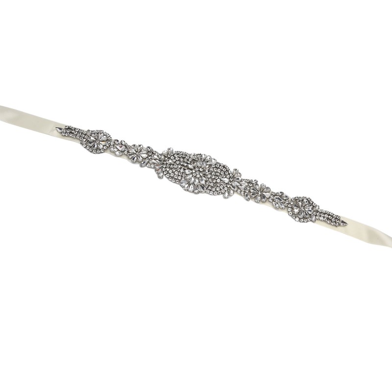 Rhinestone Wedding Dress Belt Elegant Waistbelt Clothes Accessories for Bride