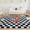 Andency 3x5 Ft Black and White Area Rug for Living