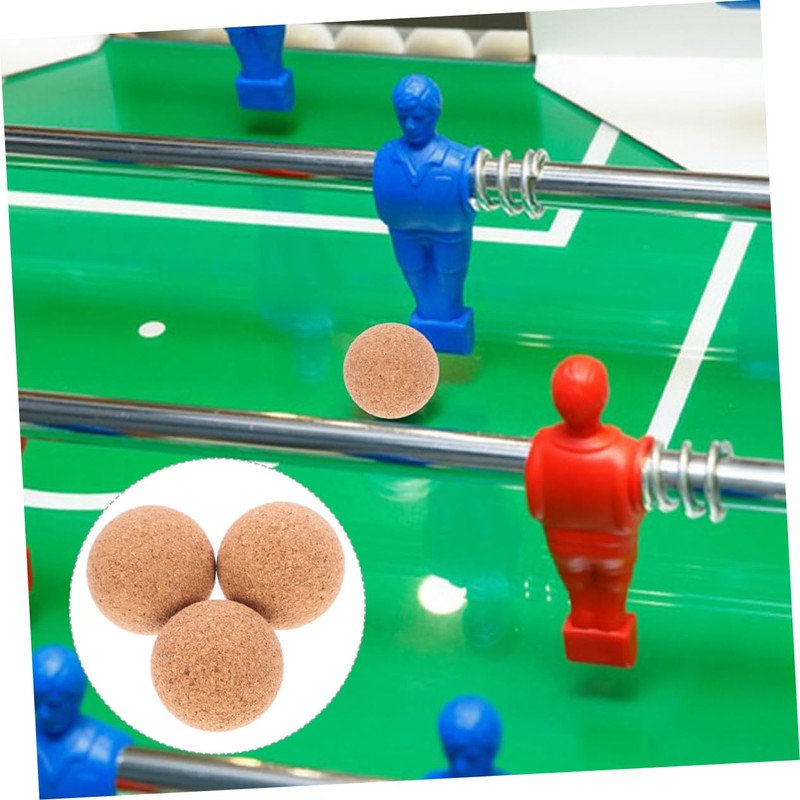 CIYODO 5Pcs Cork Balls for Foosball Table Wooden Game Balls