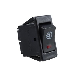 Runseaway 1 Piece 4 Pin Fog Light Toggle Switch, 12V 35A ON/Off Rocker Switch with LED Light for Universal Cars, Trucks, RVs, Boats(Red)