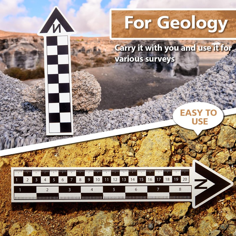 Maitys 12 Pack Archaeological North Arrow and Scale Set, Geology