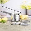 Gravidus Stainless Steel Potato Ricer, Spaetzle Press with 3 Interchangeable