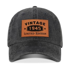 80th Birthday Gifts for Him Her, Vintage 1945 Hat 80 Year Old Birthday for Men Women,80th Birthday Decorations for Men