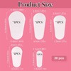 20Pcs Clear Makeup Brush Covers, 5 Sizes Transparent Cosmetic Brush