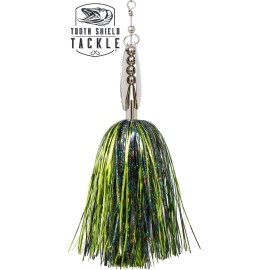 Tooth Shield Tackle 309 Musky Bucktail Muskie Inline Spinner (Holo Black Char)