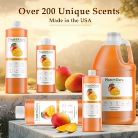 Tropical Mango Fragrance Oil 8 fl. oz. Scented Oil for DIY Soap Making, Candles, Bath Bombs, Body Butters. Used in Aromatherapy Diffusers, Burners and Warmers. Great Addition to Lotions and Creams.