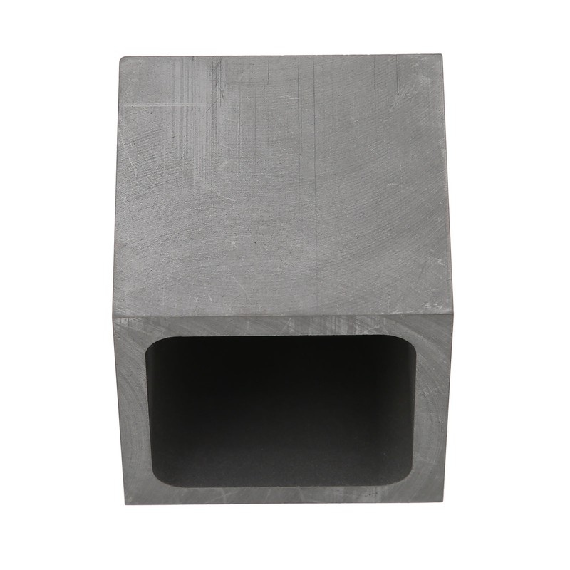 Graphite Crucible Squared Dense Graphite Sturdy Durable Corrosion Resistant Good