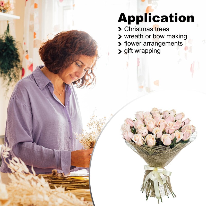 sourcing map Burlap Mesh 10 Inch x 30 Feet PP