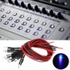 50pcs LED Diode Light, 12V 3mm Round Head Purple Light
