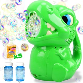 Britik Bubble Machine for Kids 3 4 5 6 Years Old Boys: Bubbles Toys Dinosaur Bubble Machine Bubble Guns for Kids Ages 4-8 Outdoor Toys Gift for 3 4 5 6 7 8 Years Old Boys Girls