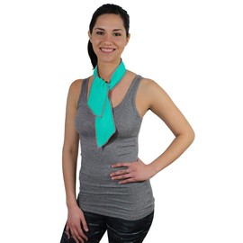 AlphaCool Ultra Cooling Neck Wrap, Reusable for Summer Heat Relief, Hiking, Sports, Camping, Running, Travel – 4” x 39” Blue