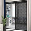 Moyishi One-Way Perforated Black Vinyl Privacy Window Film Electrostatic Adhesive