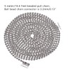 16.4 Feet Ball Bead Chain, Metal Beaded Pull Chain Extension