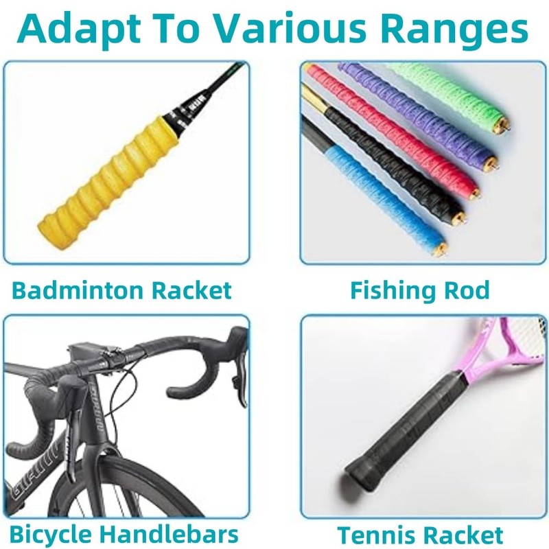 Fabselection 5 x Anti-Slip Tennis Badminton Squash Racquet Over Grip