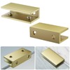 Ranbo 2 Pcs Frameless Glass Clamp Brackets for Shelf and