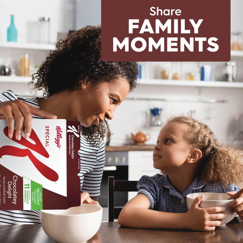 Kellogg's Special K Breakfast Cereal, Family Breakfast, Fiber Cereal, Large