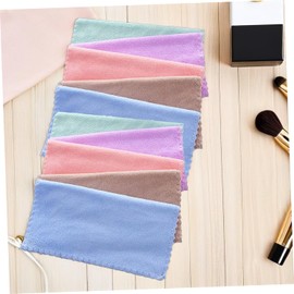 ABOOFAN Toallitas Desmaquillantes de Microfibra 25x25 Cm Coral 10 Piezas para Piel Sensible Uso Facial Doméstico y Viaje Color Aleatorio
