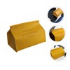 Ciieeo 1pc Elegant Vehicle-Mounted Tissue Box Cover Multi-Purpose Storage for