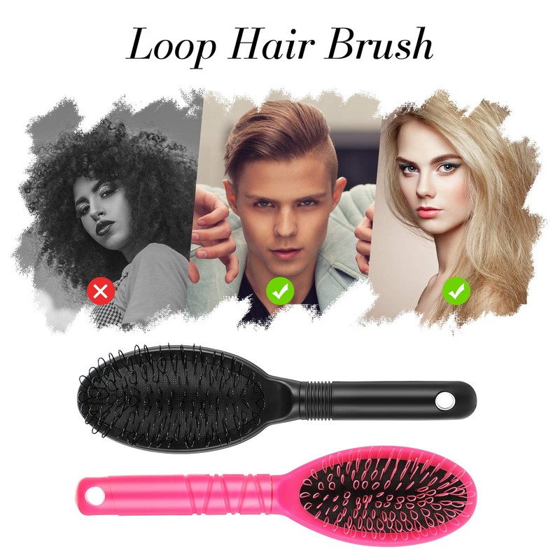 Juego de 2 cepillos de extensiones de cabello para peinar,