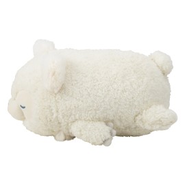 Ribuhaato Bolster 97503-12 Moko Friends Whip White (Total Length: Approx. 10.6 inches (27 cm)) Fluffy Fluffy Fluffy