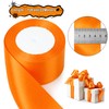 tenn well Orange Ribbon 50mm, 22 Meters Fabric Satin Ribbon