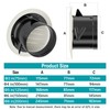 HG Power 6 Inch Round Air Vent, ABS Louver Grille