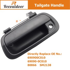Reeoutdoor Tailgate Handle with Keyhole Compatible with 2000-2006 Tundra, Liftgate Latch Handle Replaces# 69090-0C010,690900C010, 80866