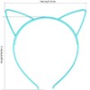 Cat Ear Headband, Headband with Cat Ears 10 Colours Plastic