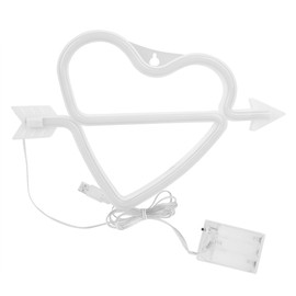 Adorable Heart shape LED Light Decorative Wall Hanging Lamp for Bedroom Dormitory(Warm White )