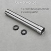 Shower Arm Extender 4 Inch Rainfall Shower Head Extension Arm,