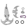 Outdoor Stainless Steel Multi Function Tool Folding Grappling Hook Climbing