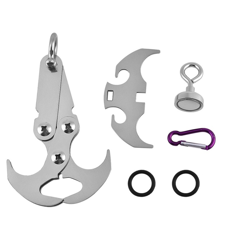 Outdoor Stainless Steel Multi Function Tool Folding Grappling Hook Climbing