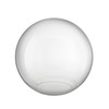 Aspen Creative 28005-60-1, 6" Clear Glass Globe, Neckless for Wall