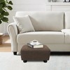 CAROLMADE Small Foot Stool Ottoman Footstool with Legs Under Desk