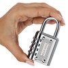 Belle Vous Pack of 4 Silver Combination Lock 4 Digit