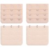 BEADNOVA Bra Strap Extender 3 Hook Bra Hooks Replacement (4pcs,