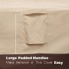 Vailge Veranda Rectangular/Oval Patio Table Cover, Heavy Duty and Waterproof