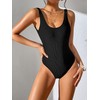 Dixperfect Women's Retro 80s/90s Inspired High Cut Low Back One