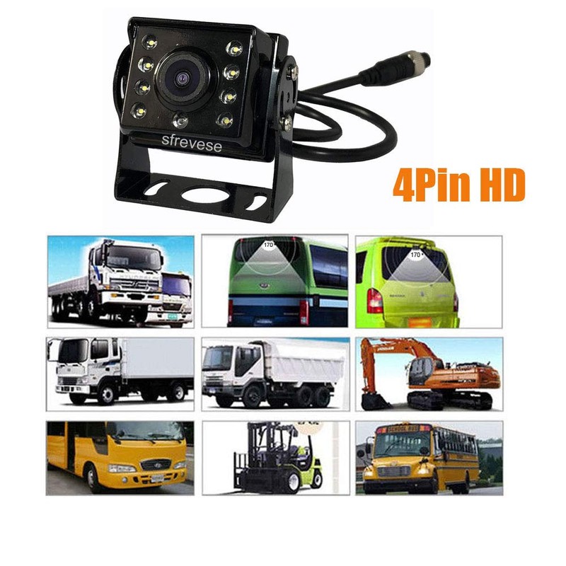 9" 4Pin IPS HD SD DVR Recording 2CH Split Car