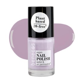 Benecos 20-Free Vegan Nail Polish Lovely Lavender - Plant-Based Nail Polish - Quick Drying & Long Lasting - Water Permeable - Enriched with Biotin - 5 ml